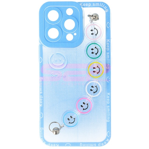 Husa TPU Smiley Chain Apple iPhone 13 Pro Blue