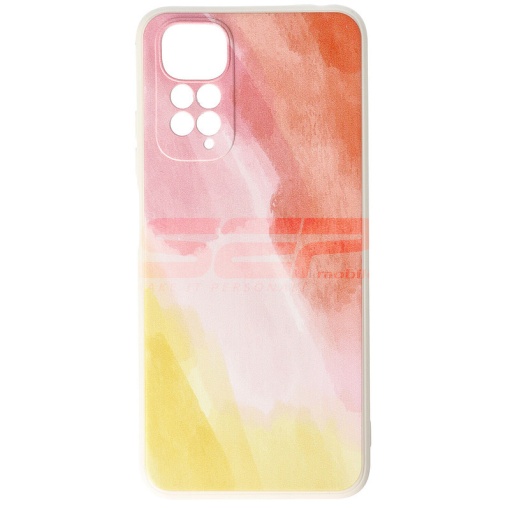 Husa TPU Water Print Xiaomi Redmi Note 11 Orange