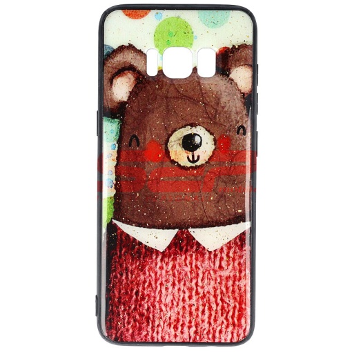 Husa UV Copy Glass Samsung Galaxy S8 Bear