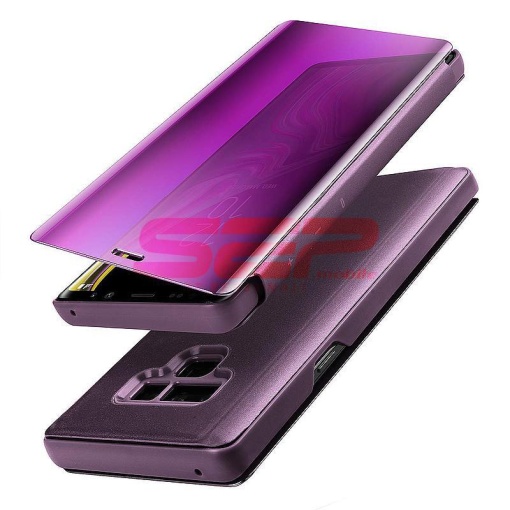 Husa Clear View Mirror Apple iPhone SE 2022 Purple