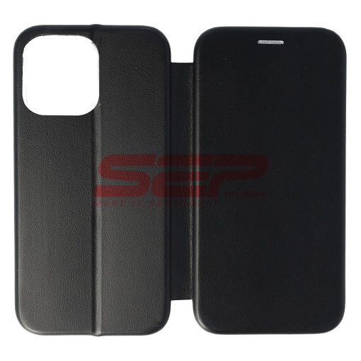 Husa FlipCover Round Apple iPhone 14 Pro Max Black