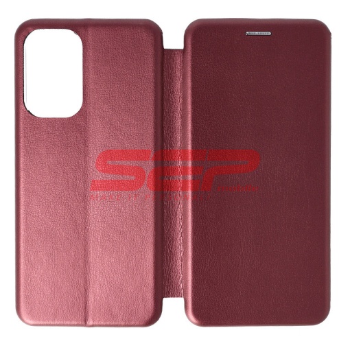 Husa FlipCover Round Samsung Galaxy A73 5G Wine