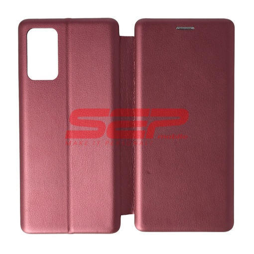 Husa FlipCover Round Samsung Galaxy Note 20 Wine