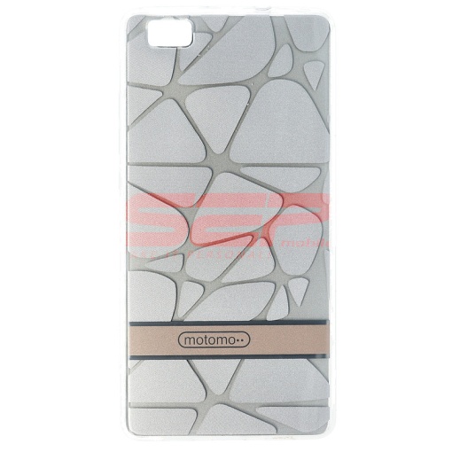 Husa Motomo 3D Stones Huawei P8 Lite SILVER