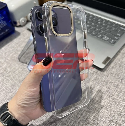 Husa PC MetalRing Apple iPhone 13 Pro Clear