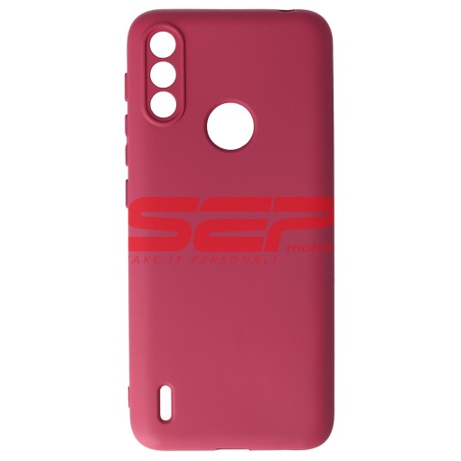 Husa silicon High Copy Motorola Moto E7 Power Burgundy