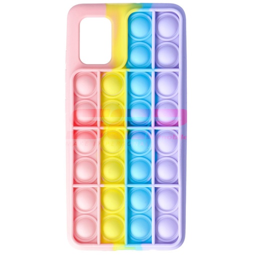 Husa silicon Pop IT Bubble Samsung Galaxy A51 Rainbow