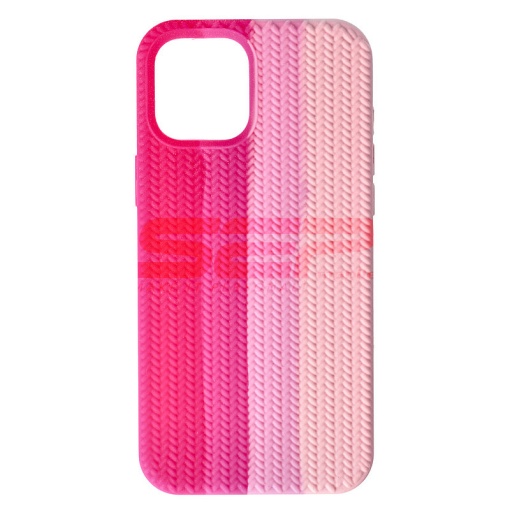 Husa silicon Woven Texture Apple iPhone 12 Pro Max Lollipop