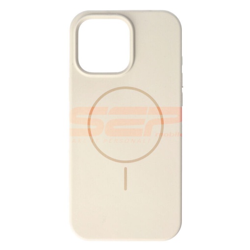 Husa Soft Silicone Magsafe Apple iPhone 16 Pro Max Beige