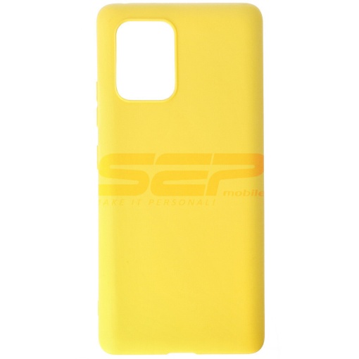 Husa TPU Matte Samsung Galaxy S10 Lite Yellow