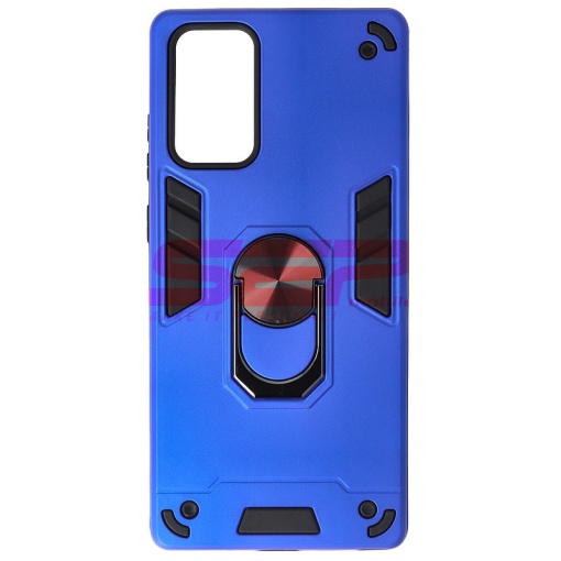 Husa TPU+PC Armor Ring Case Samsung Galaxy Note 20 Electric Blue