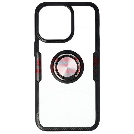 Husa TPU+PC Carbon Ring Case Apple iPhone 13 Pro Black