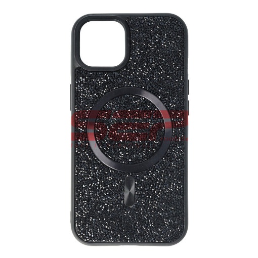 Husa TPU+PC Diamonds Magsafe Apple iPhone 14 Black