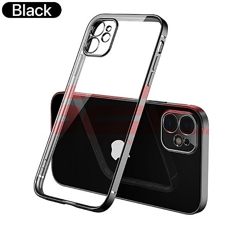 Husa TPU Plating Frame Apple iPhone 13 Pro Max Black