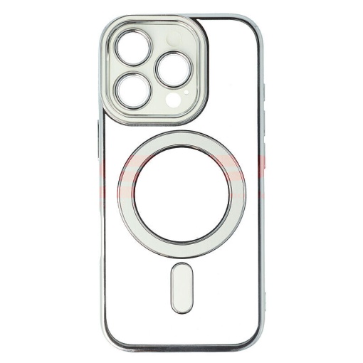 Husa TPU Plating Frame Magnetic Magsafe Apple iPhone 16 Pro White