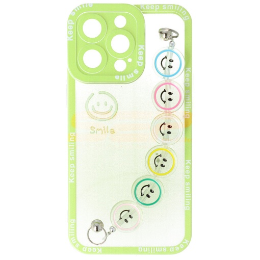 Husa TPU Smiley Chain Apple iPhone 13 Pro Green