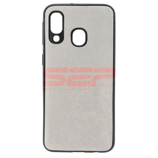 Husa TPU Velvet Samsung Galaxy A40 Silver