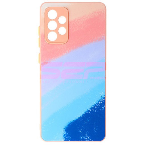 Husa TPU Watercolor Glass Samsung Galaxy A72 Multicolor