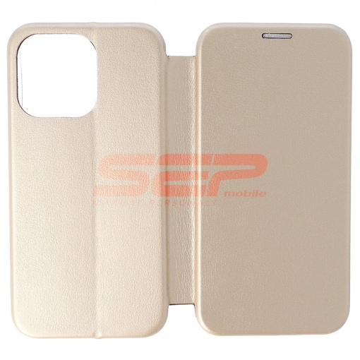 Husa FlipCover Round Apple iPhone 13 Pro Gold