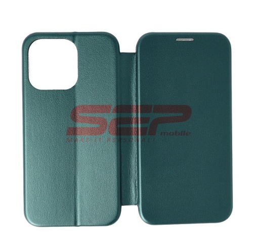 Husa FlipCover Round Apple iPhone 13 Pro Sea Green