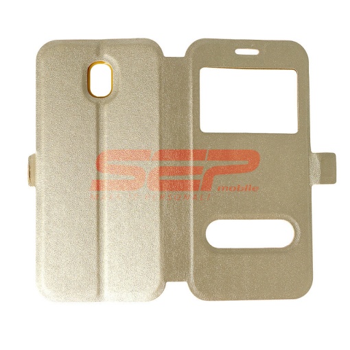 Husa FlipCover Smart View Samsung Galaxy J5 2017 GOLD