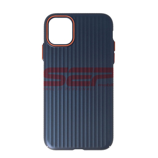 Husa PC Metallic Lines Apple iPhone 11 Navy