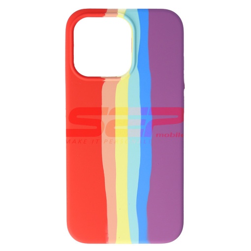 Husa silicon High Copy Rainbow Apple iPhone 13 Pro No. 01