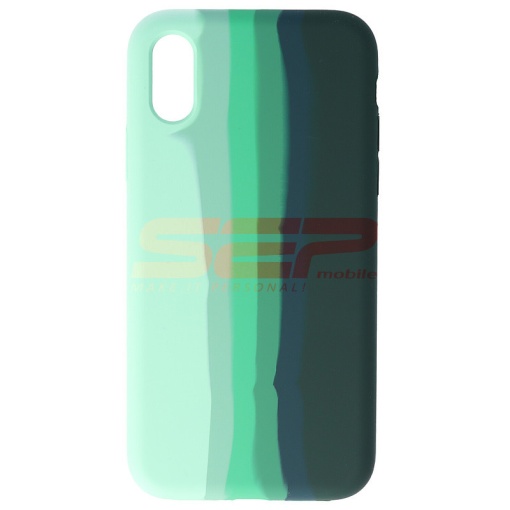Husa silicon High Copy Rainbow Apple iPhone XS No.02
