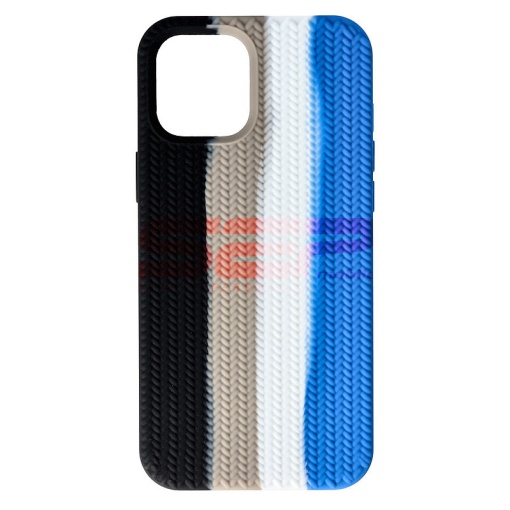 Husa silicon Woven Texture Apple iPhone 12 Pro Max Storm