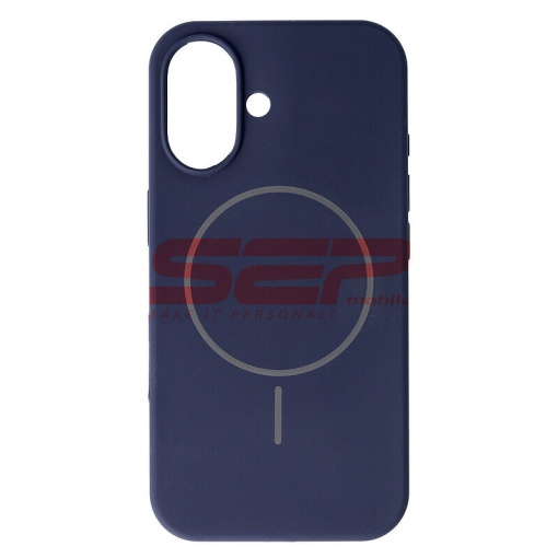 Husa Soft Silicone Magsafe Apple iPhone 16 Blue