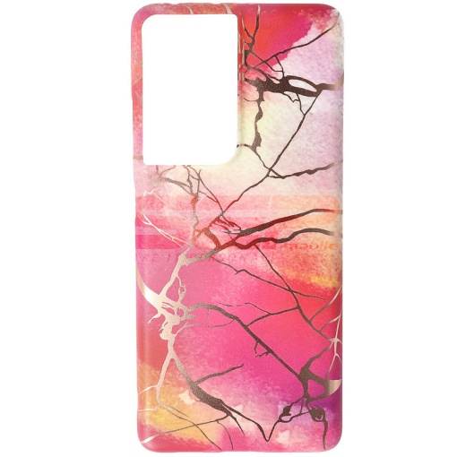 Husa TPU IMD Matte Gold Samsung Galaxy S21 Ultra Design 05