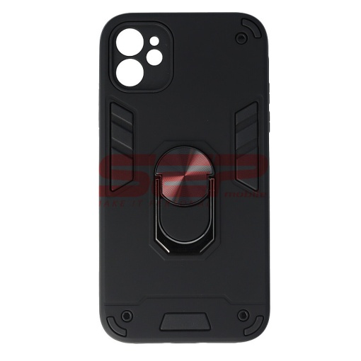 Husa TPU+PC Armor Ring Case Apple iPhone 11 Pro Black