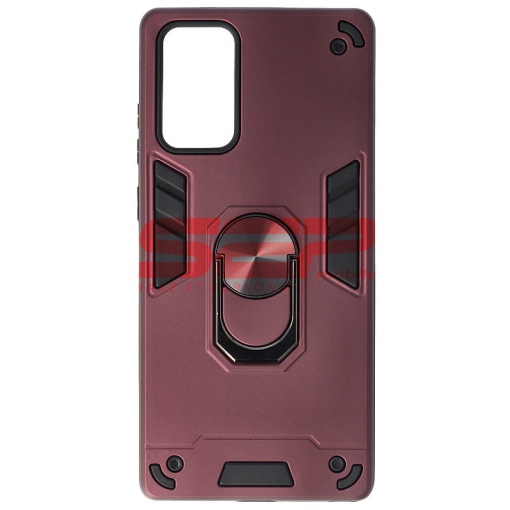 Husa TPU+PC Armor Ring Case Samsung Galaxy Note 20 Wine