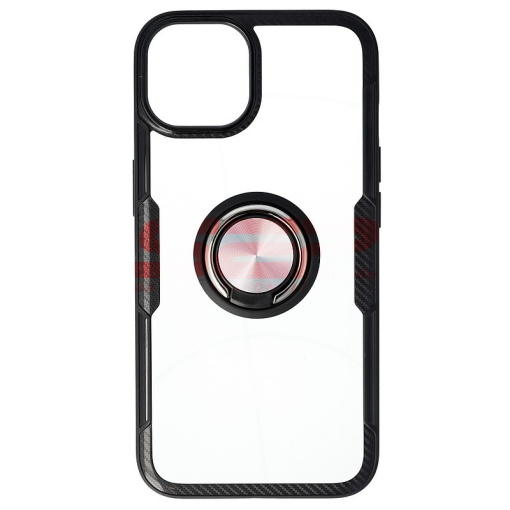 Husa TPU+PC Carbon Ring Case Apple iPhone 13 Black