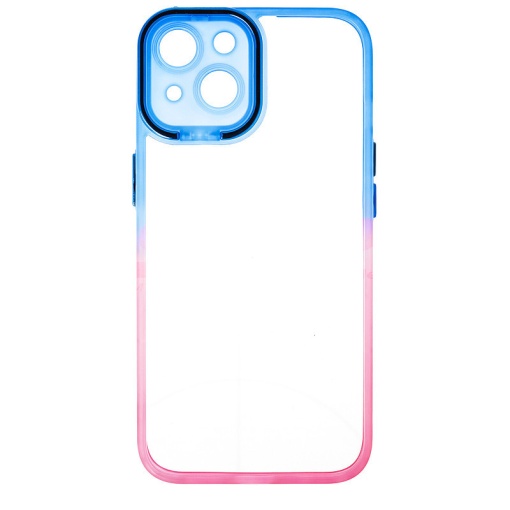 Husa TPU+PC Gradient Frame Apple iPhone 14 Blue-Pink