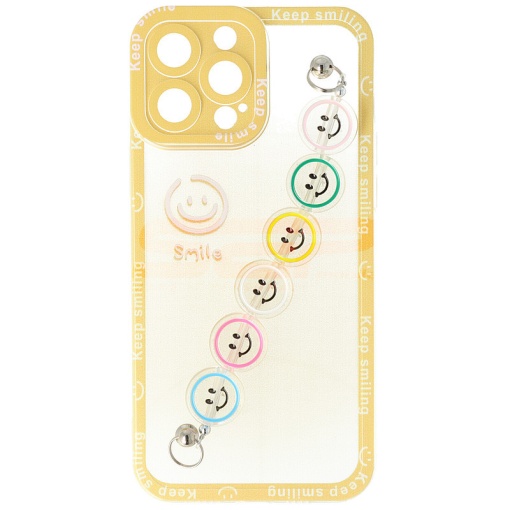 Husa TPU Smiley Chain Apple iPhone 13 Pro Max Yellow