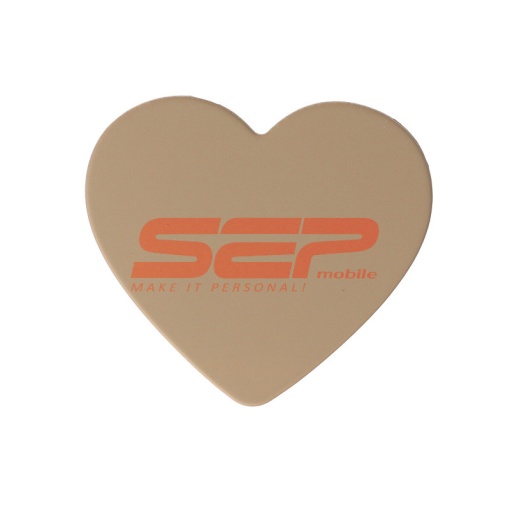 Stand suport adeziv Matte Touch Heart Brown