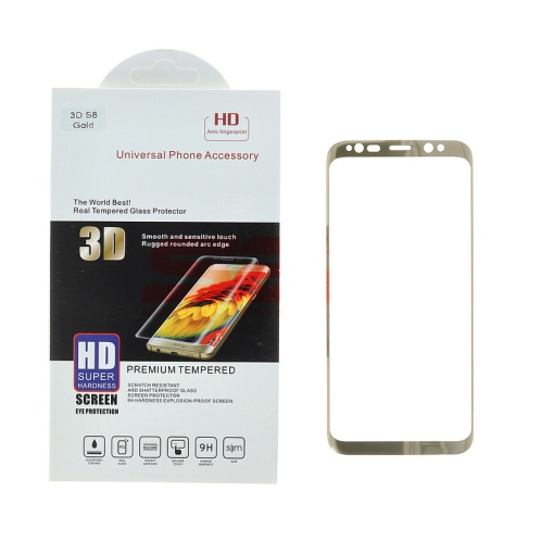 Geam protectie display sticla 3D Samsung Galaxy S8 GOLD