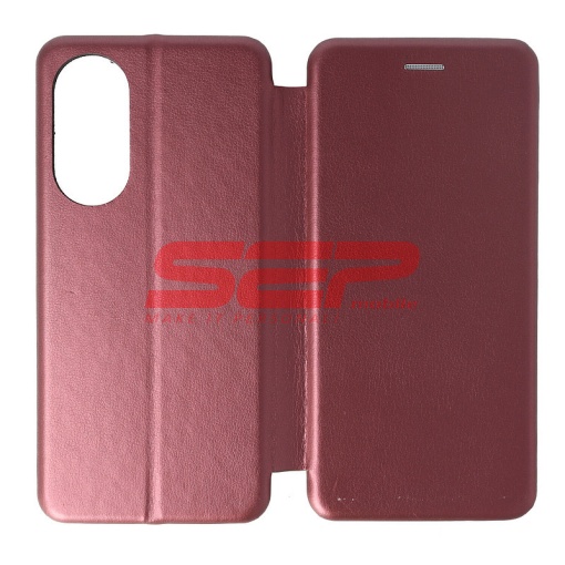 Husa FlipCover Round Oppo A98 Wine
