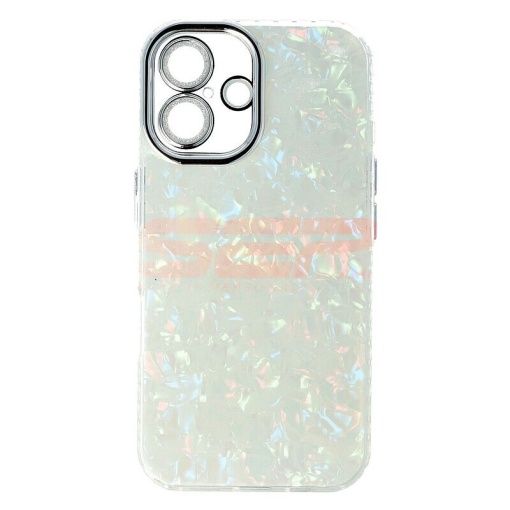 Husa silicon Aurora Shell Apple iPhone 16 Plus Diamonds Lens