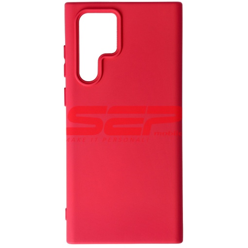 Husa silicon High Copy Samsung Galaxy S22 Ultra Raspberry