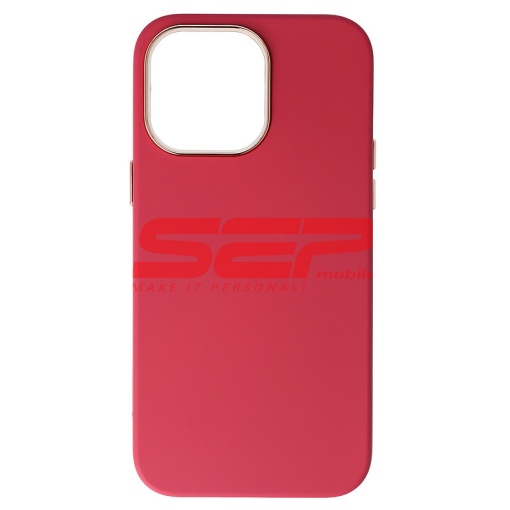 Husa silicon Liquid Cover Apple iPhone 14 Pro Max Raspberry
