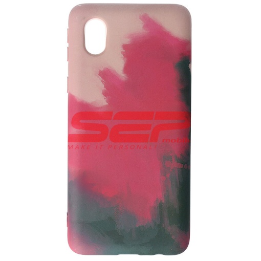 Husa silicon Watercolor Samsung Galaxy A01 Core Berry