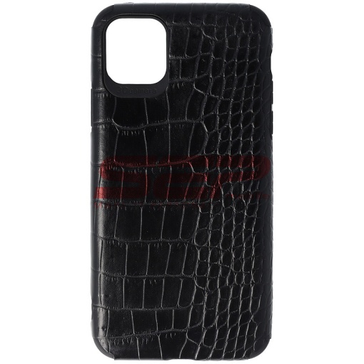 Husa TPU Leather Crocodile Apple iPhone 11 Pro Max Black