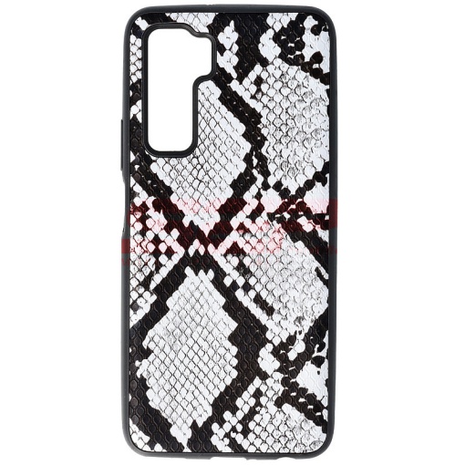 Husa TPU Leather Snake Huawei P40 Lite 5G / nova 7 SE Silver