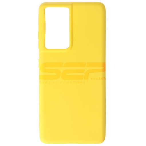 Husa TPU Matte Samsung Galaxy S21 Ultra Yellow