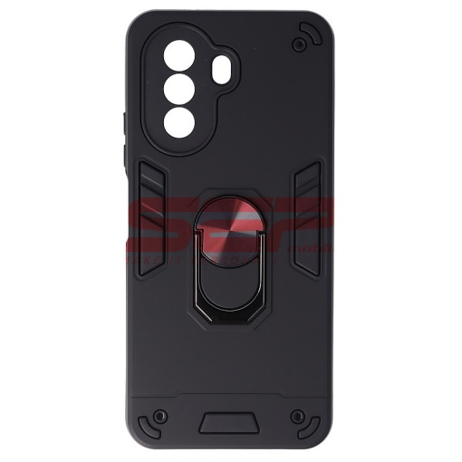 Husa TPU+PC Armor Ring Case Huawei nova Y70 / nova Y70 Plus Black