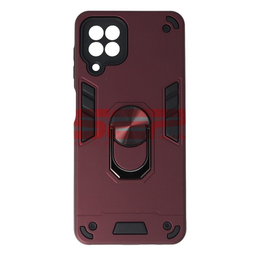 Husa TPU+PC Armor Ring Case Samsung Galaxy A22 4G Wine