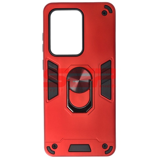 Husa TPU+PC Armor Ring Case Samsung Galaxy S20 Ultra Red