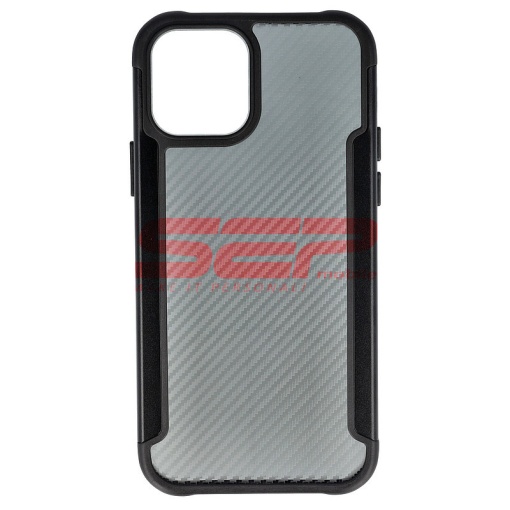 Husa TPU+PC Carbon Fiber Apple iPhone 12 Pro Black